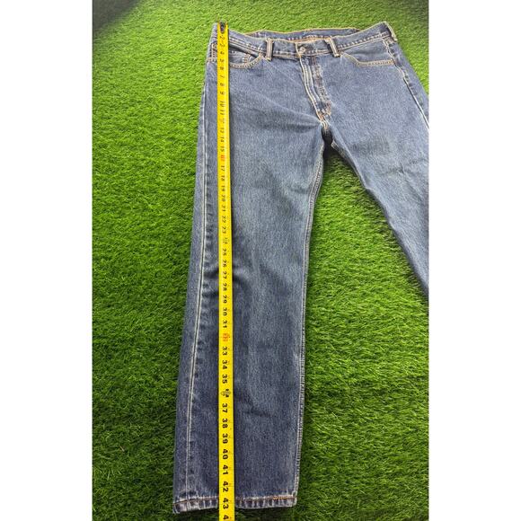 Levi’s 505 Jeans Men’s Straight Leg Sz W40 L32 Blue Denim Classic Fit USA Style - Picture 6 of 10